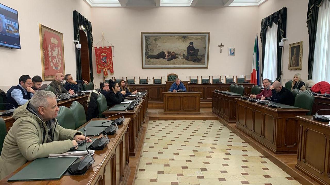 Un momento della commissione consiliare