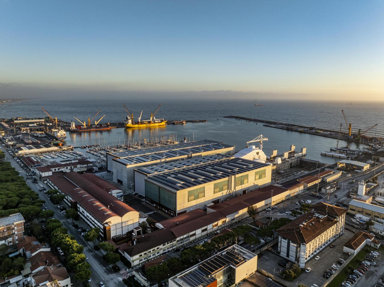 
	Una panoramica dei cantieri di The Italian&nbsp;Sea Group&nbsp;


