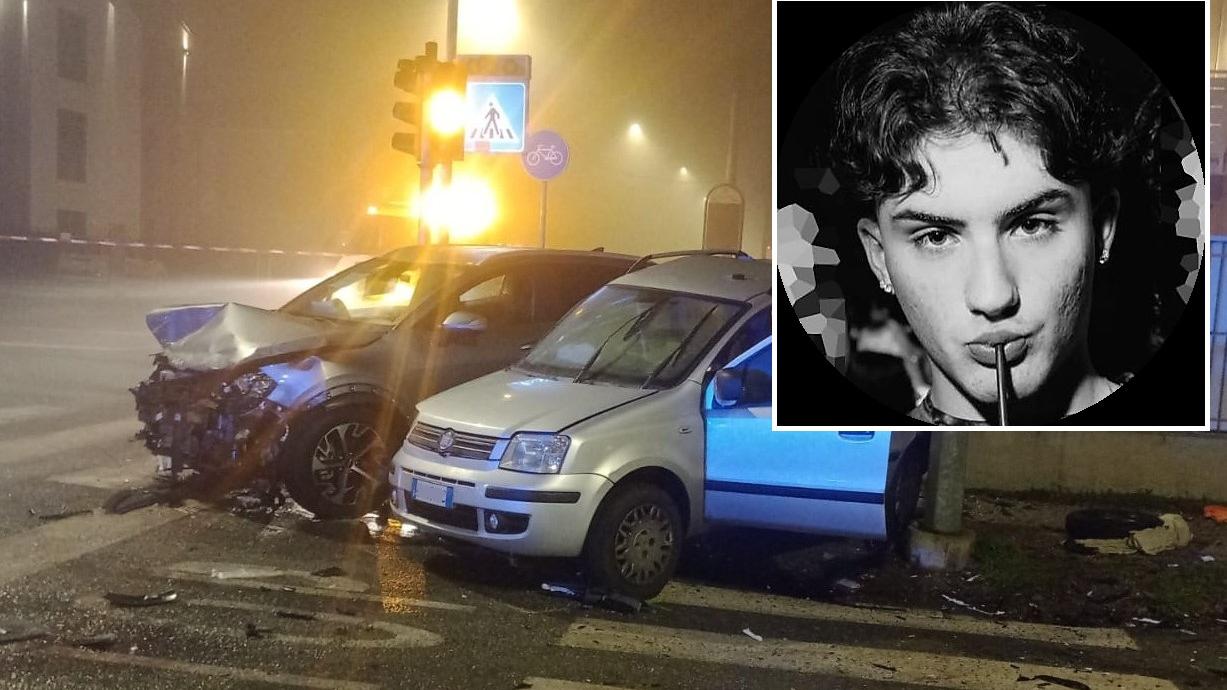 Il luogo della tragedia e, nel riquadro, Riccardo Rovatti