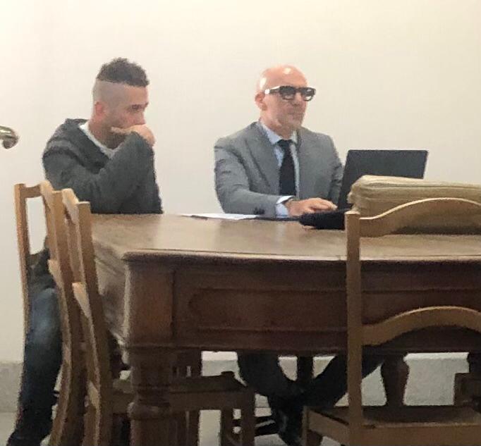 Fabio Malu con il suo avvocato Giampaolo Murrighile