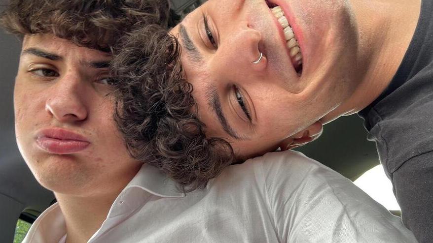 Riccardo e Andrea in una foto assieme