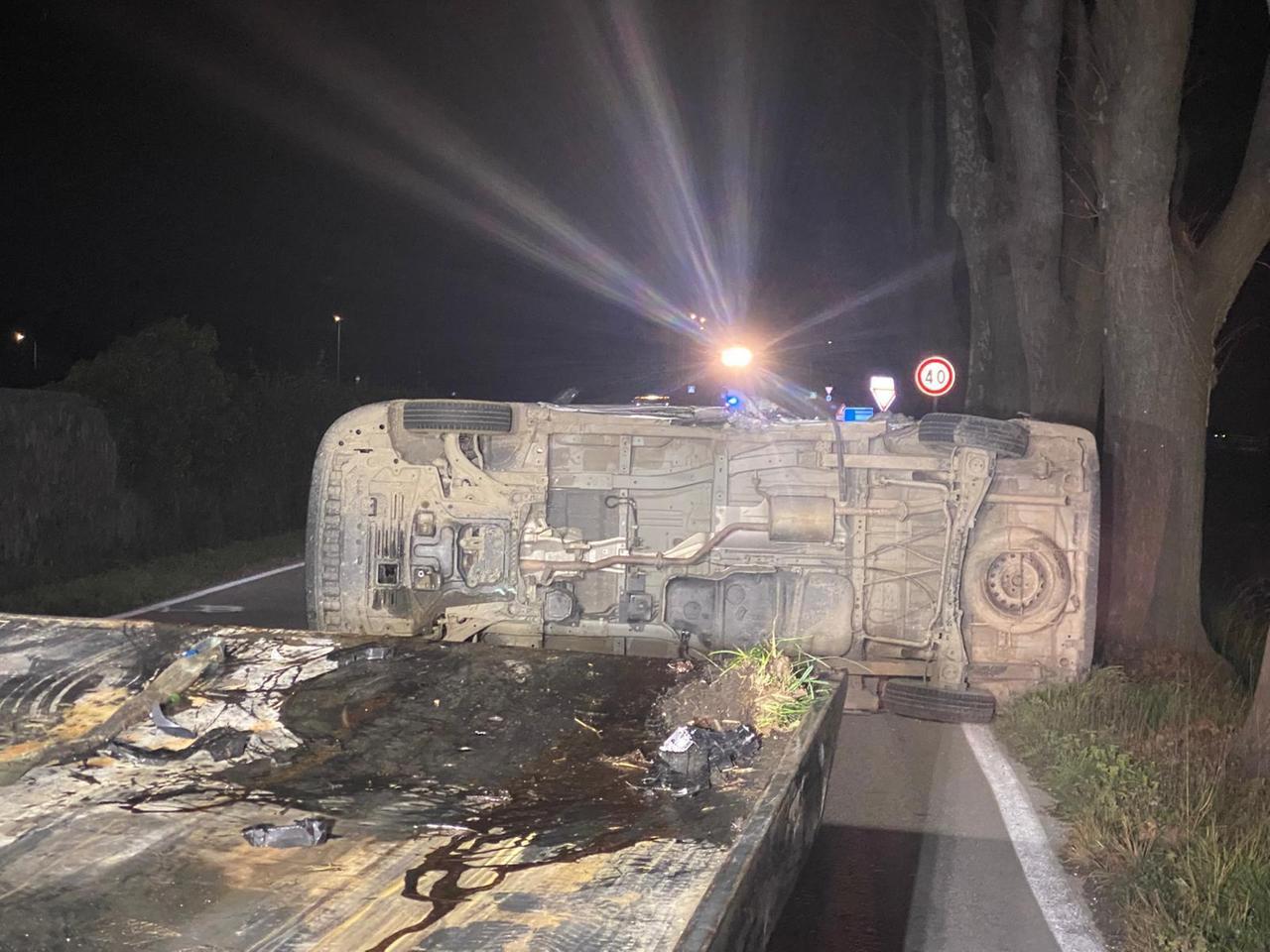 
	L'auto coinvolta nell'incidente

