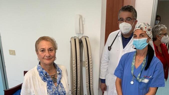 La presidente della Lilt Oristano, Eralda Licheri (a sinistra)