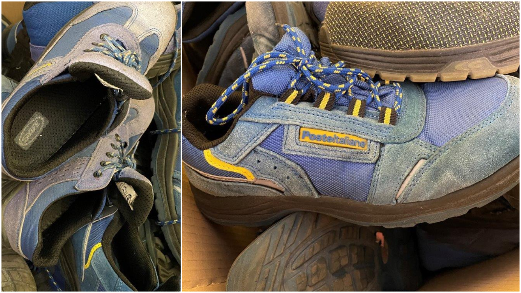 Le vecchie scarpe dei postini sardi diventano pavimenti in gomma per bambini