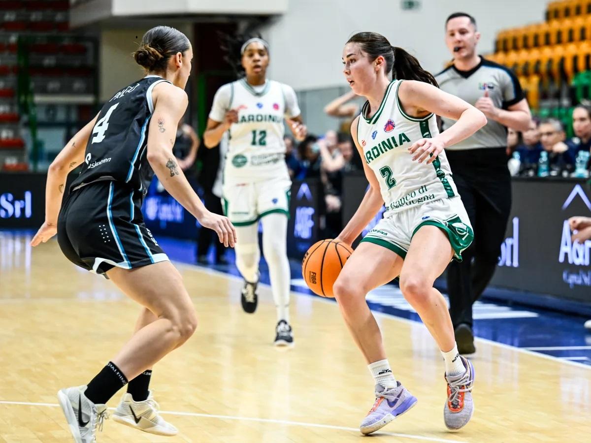 
	<strong>Shaylee Gonzales</strong> in azione: la Fiba l'ha inserita nella top five di tutte le gare di andata degli ottavi

