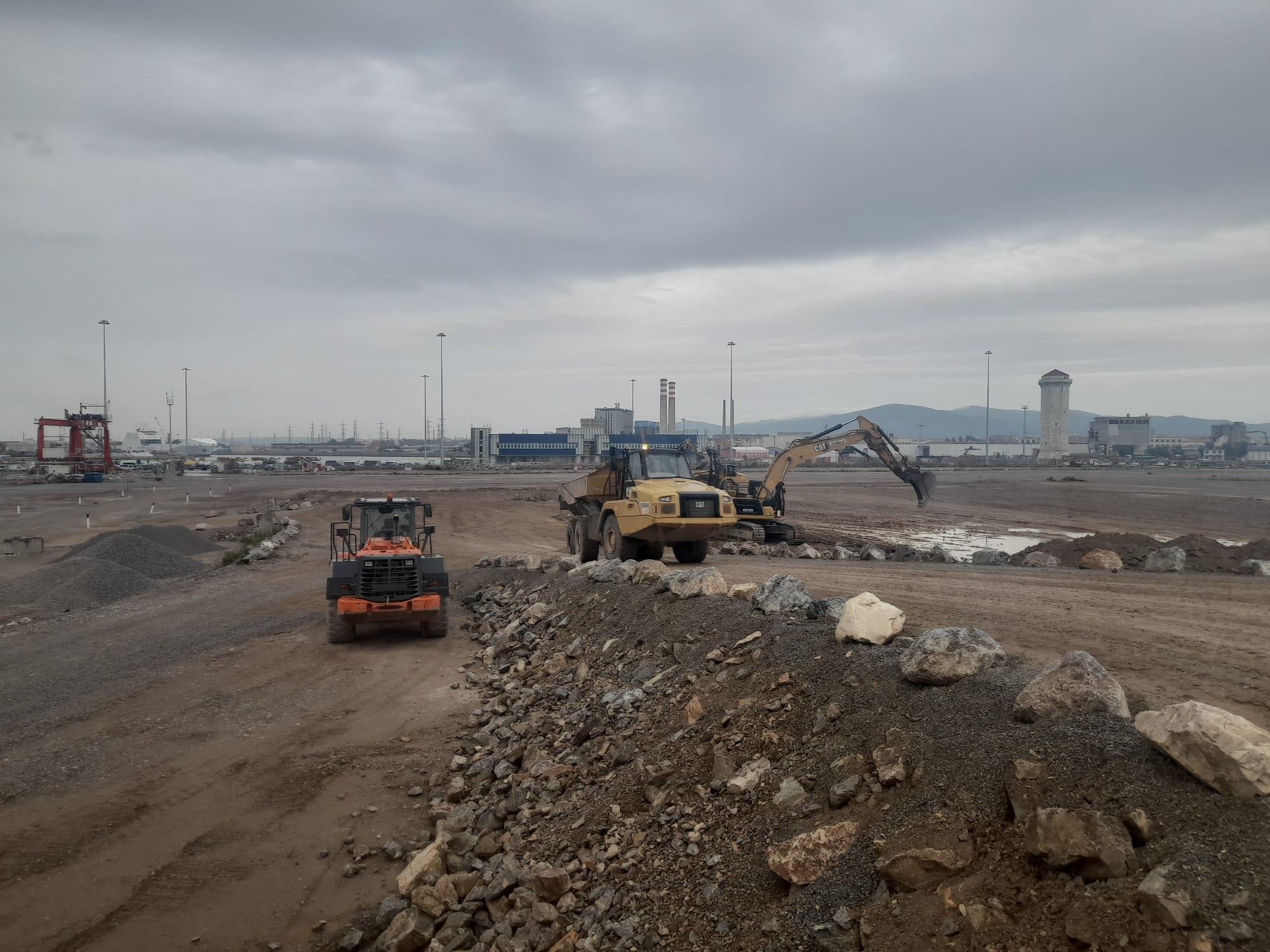 Lavori in Darsena Europa