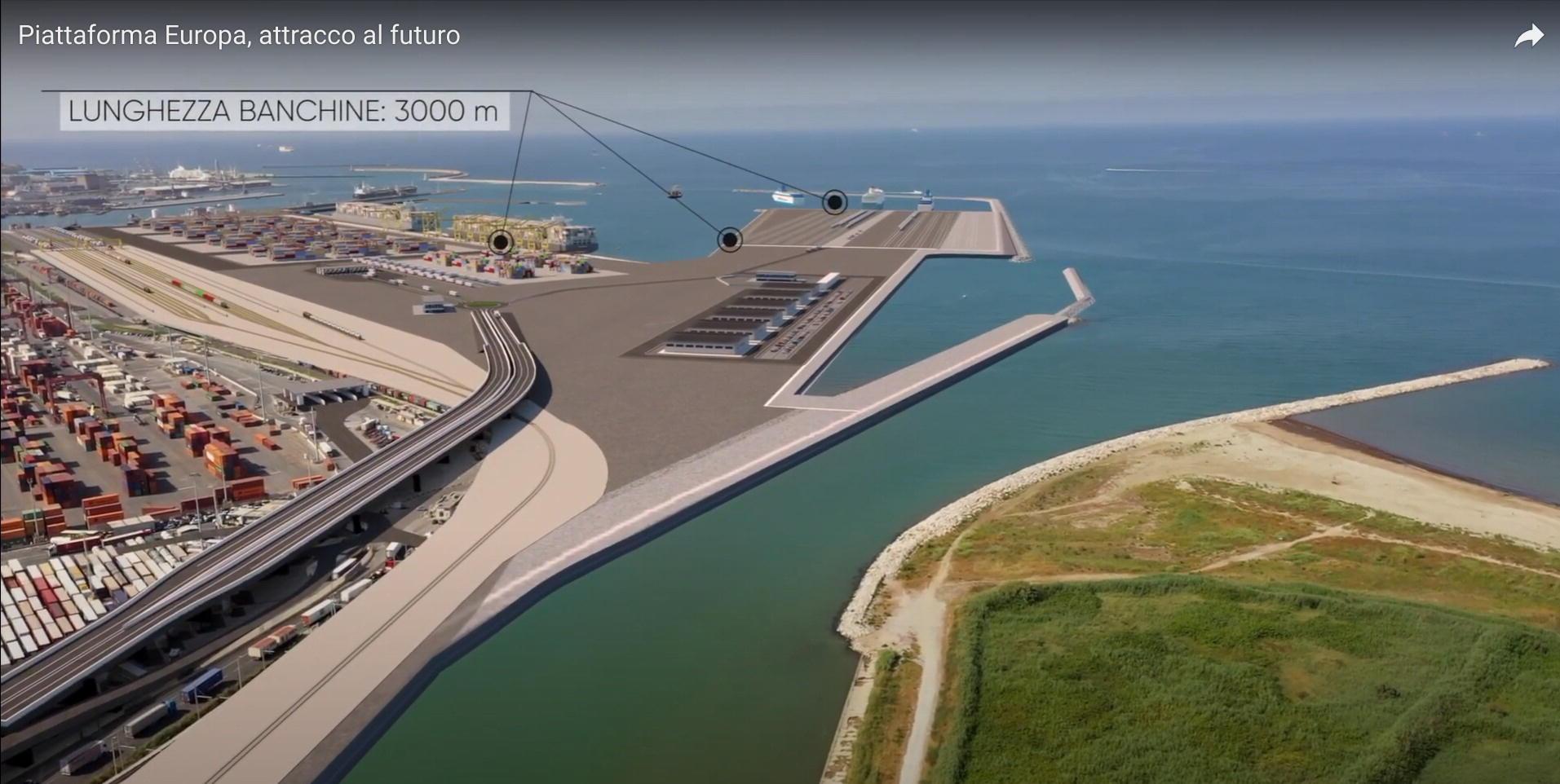 Un rendering della piattaforma