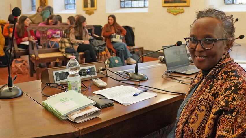  Rahma Nur nell’Aula magna storica (foto Franco Silvi)