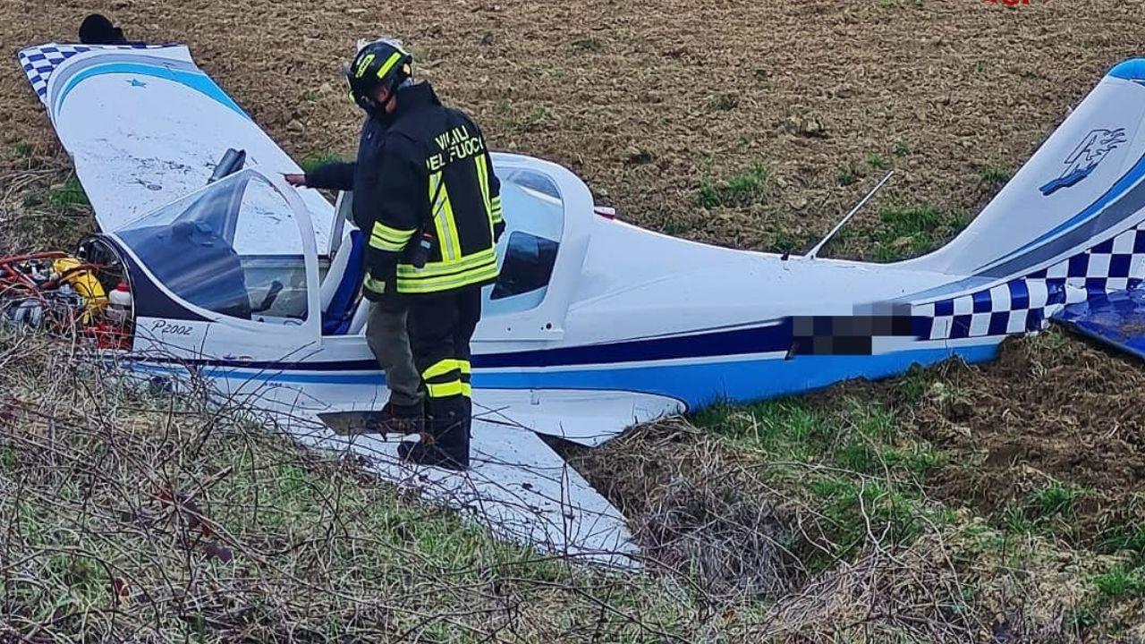 
	Il velivolo precipitato a Capannoli

