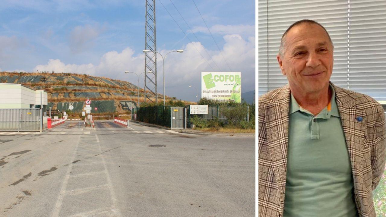 Rossano Signorini e un impianto di Ecofor Service