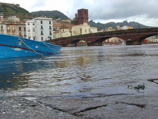 
	Il fiume Temo in piena alcuni anni fa


