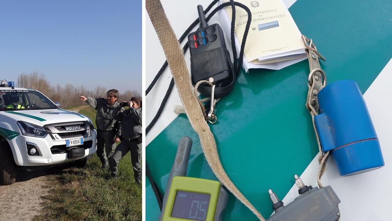 Il collare elettrico usato dal cacciatore