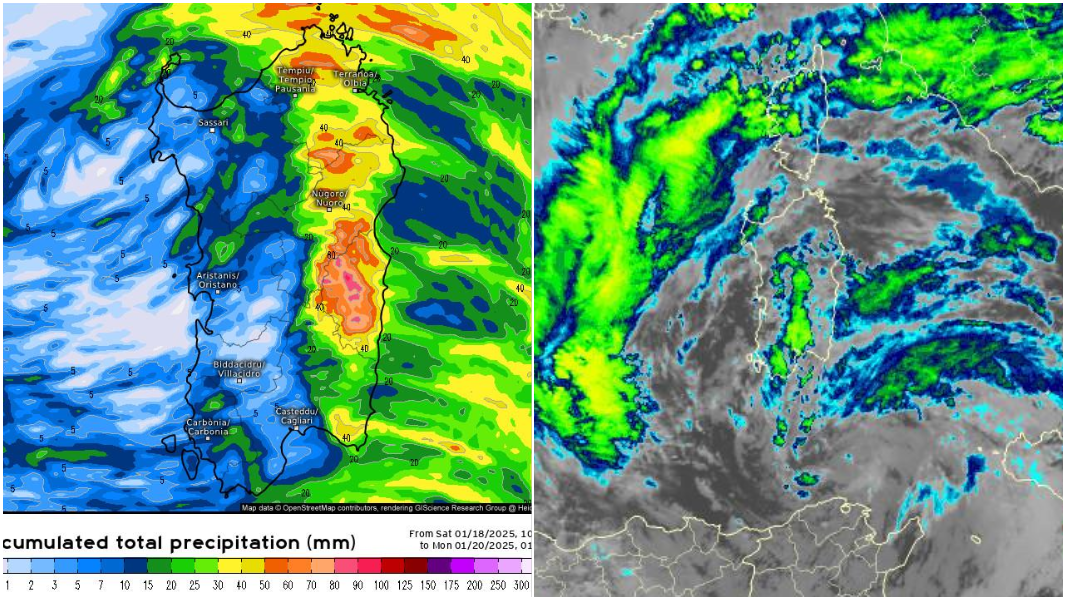 Maltempo in Sardegna, qualche ora di tregua e poi un nuovo peggioramento – Il radar e le mappe