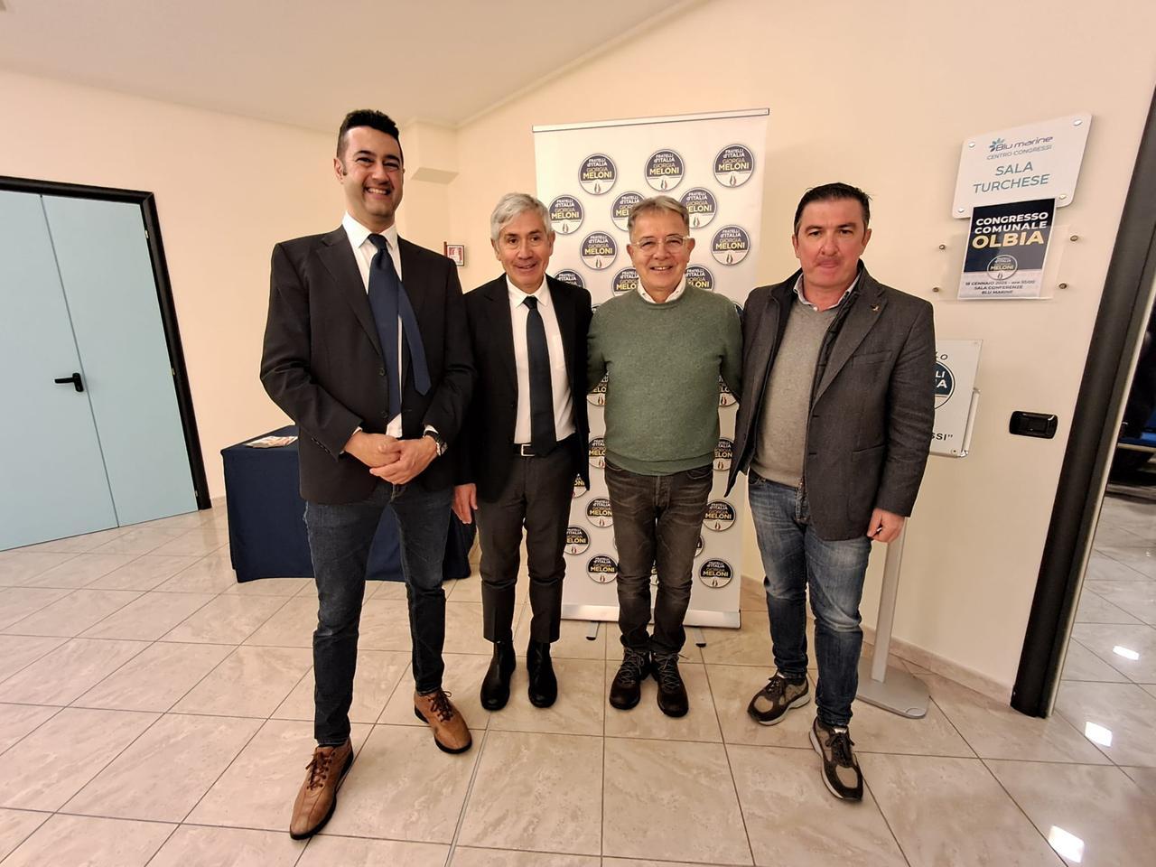 
	Da sinistra Marco Piro, Giovanni Satta, Settimo Nizzi e Mario Russu

