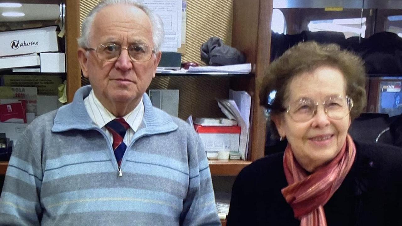 Pellegrino Fraulini con la moglie Agnese