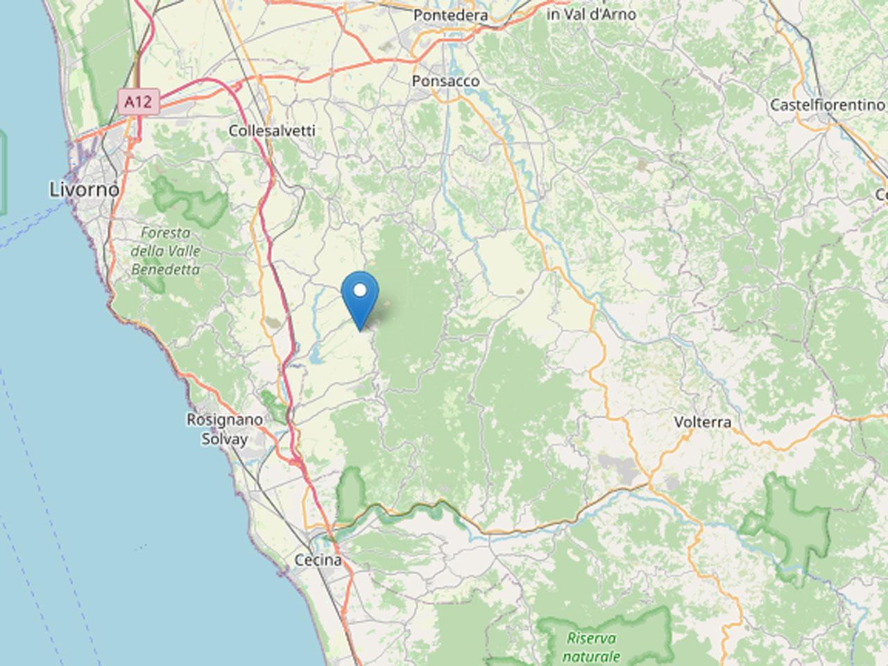 
	L'epicentro del sisma

