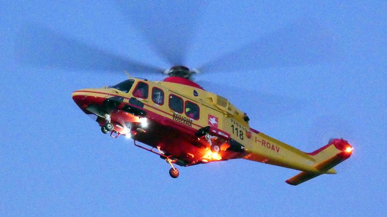 L'elisoccorso Pegaso (foto Paolo Barlettani 2021)