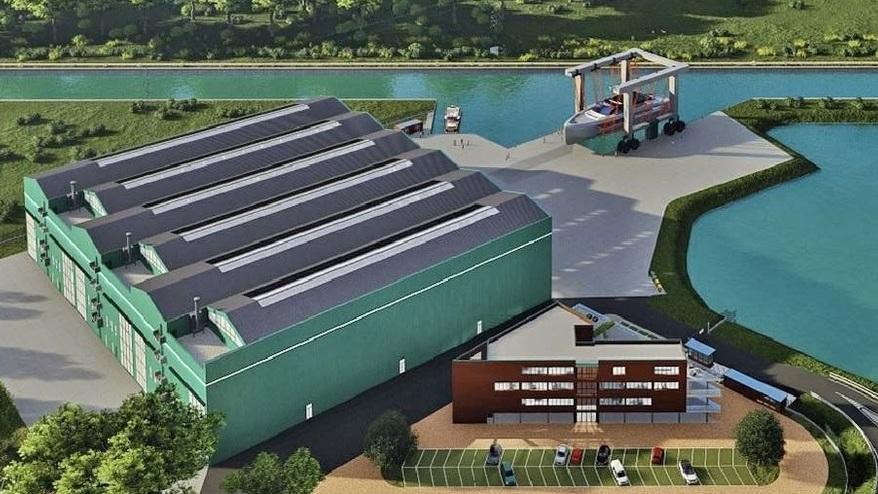 Il rendering del nuovo cantiere