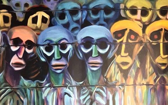 
	La locandina della pi&egrave;ce teatrale Storia di un uomo magro (archivio)

