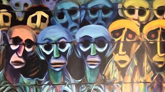 La locandina della pièce teatrale Storia di un uomo magro (archivio)