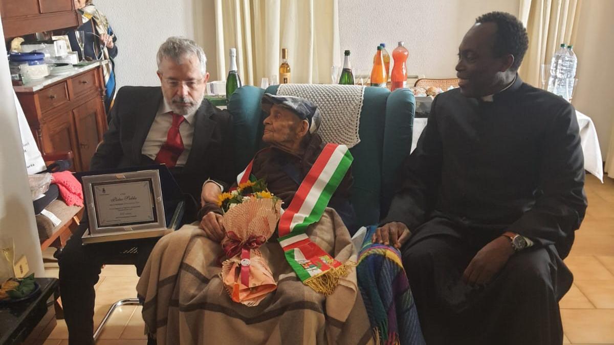 Nonno Pietro sindaco nel giorno del centesimo compleanno