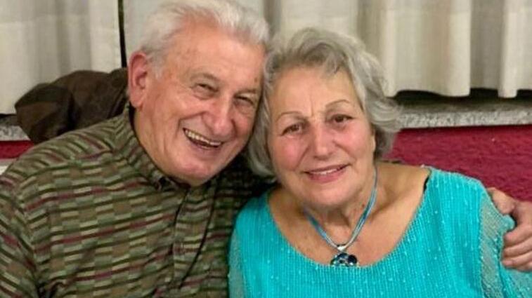 Cesare Gianfranceschi con la compianta moglie Maria Grazia