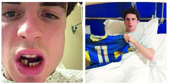 
	Simone Costa in ospedale

