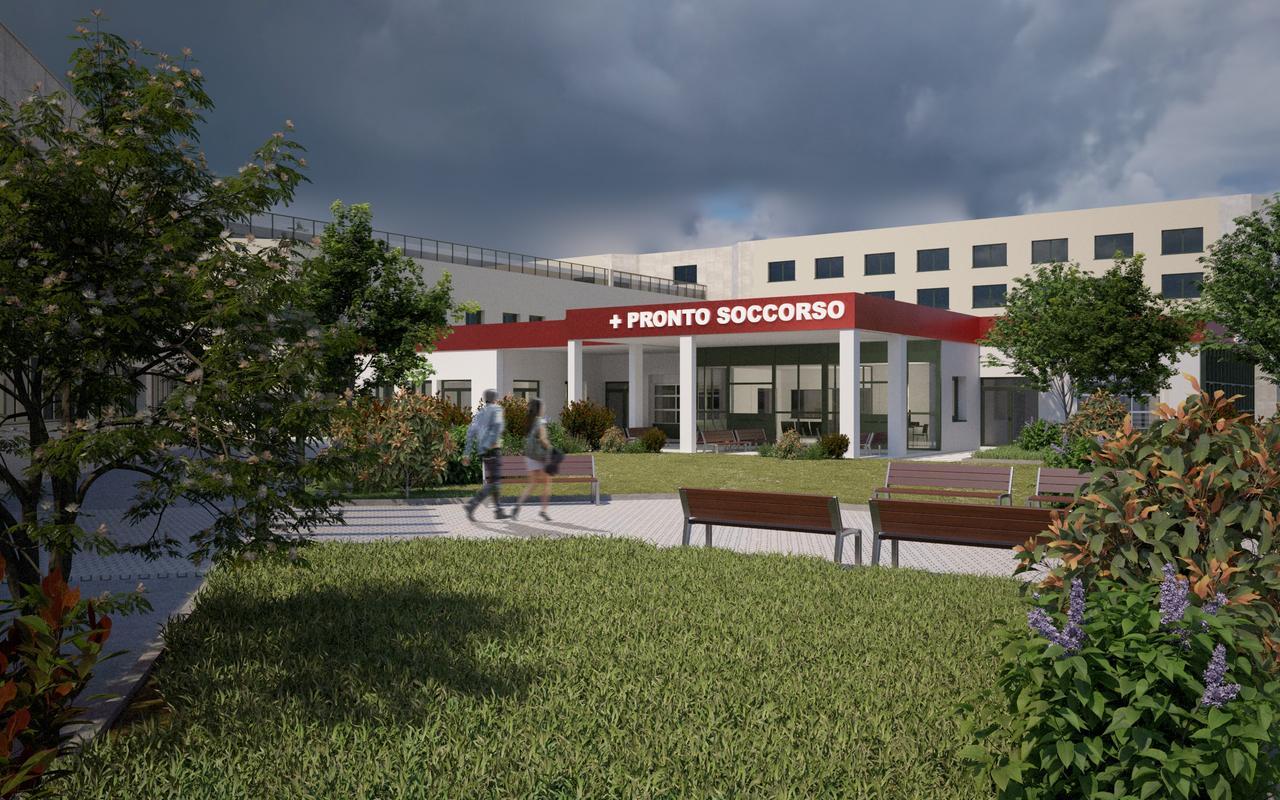 
	Il rendering del pronto soccorso del Giovanni Paolo II di Olbia&nbsp;

