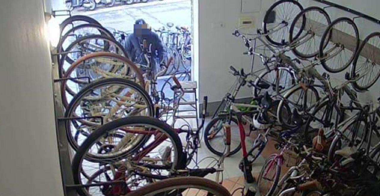 
	Il ladro all'interno del "Biciclettaio matto"

