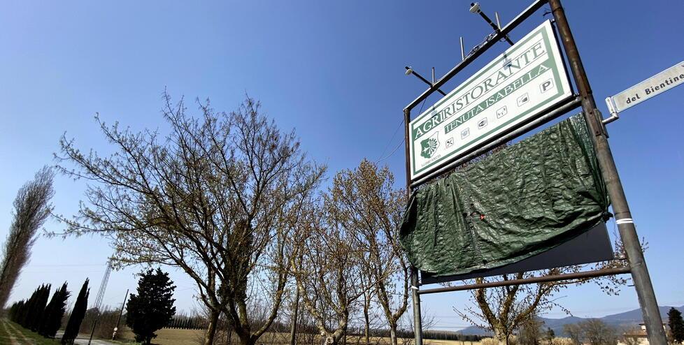 
	L&rsquo;ingresso della tenuta Isabella

