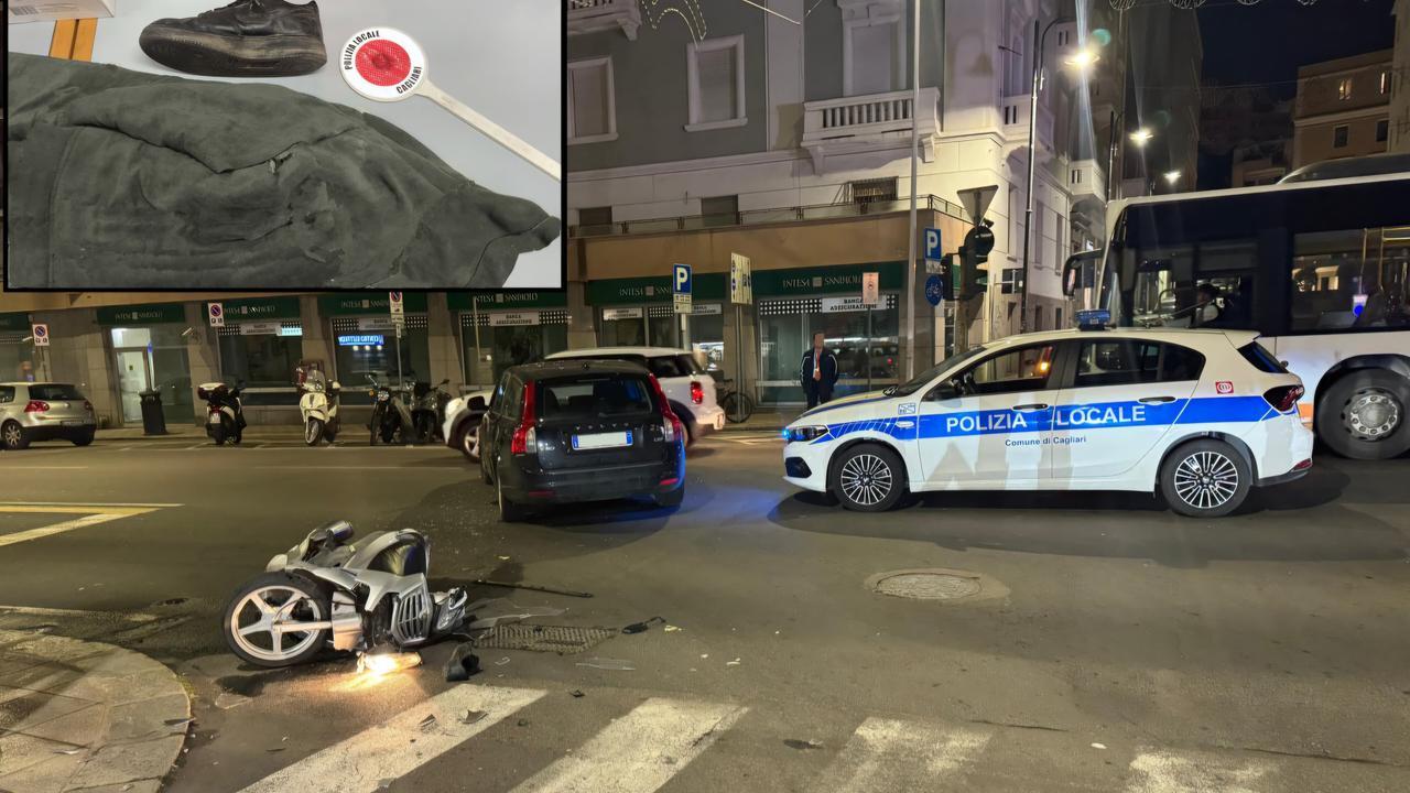 Cagliari, scappa dopo l’incidente con lo scooter: individuato un minorenne