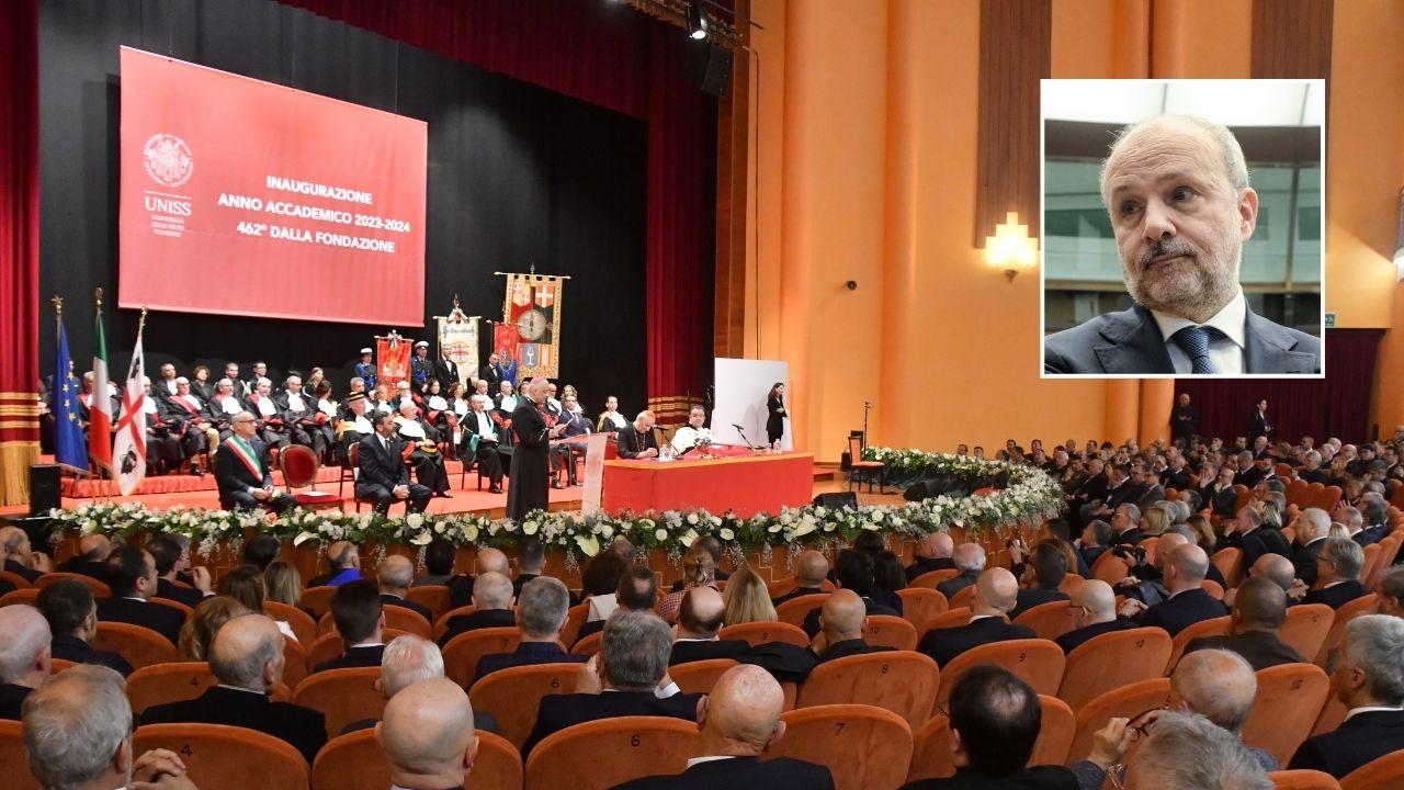 Il ministro della Salute Orazio Schillaci a Sassari per inaugurare l’anno accademico