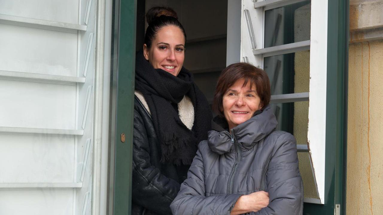 Domenica Serra con la figlia