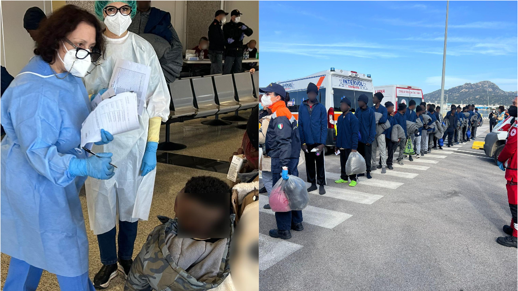 Migranti, sbarcati a Olbia in 40 tra donne, neonati e bambini – VIDEO
