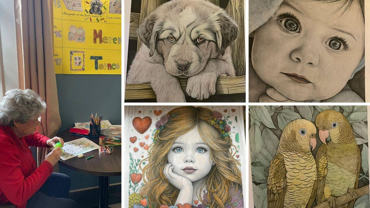 
	I capolavori realizzati da Rosa e Vittoria nella Rsa La Perla di Capannori

