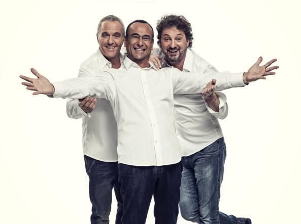 
	Giorgio Panariello, Carlo Conti e Leonardo Pieraccioni

