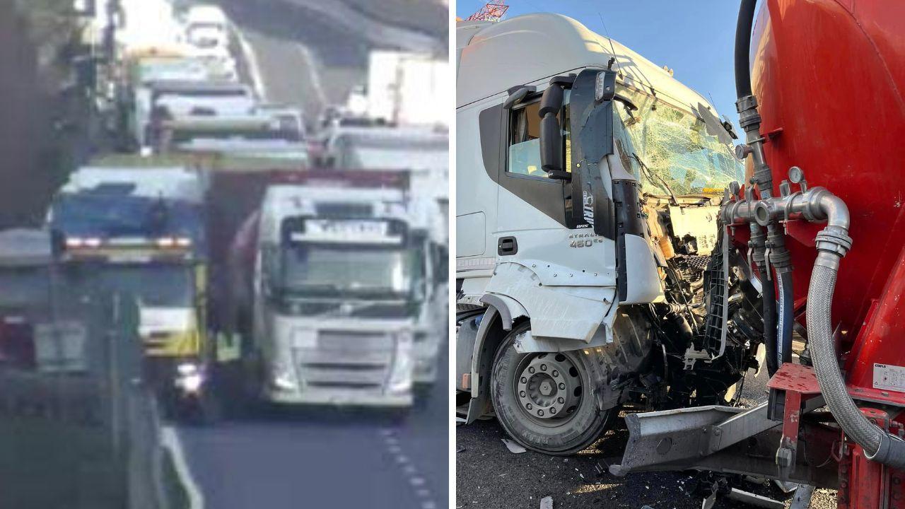 Due immagini dello schianto