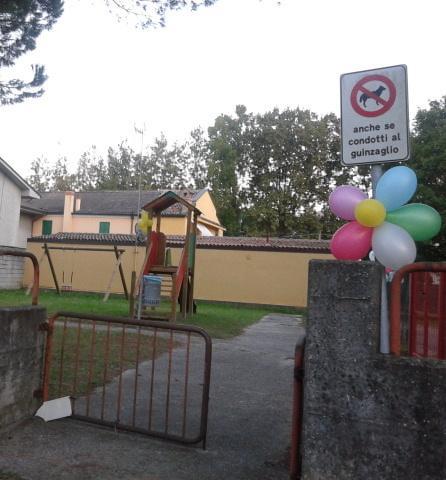 Il parco inaugurato dai ladri 