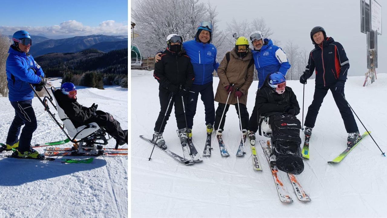 
	Ilaria con le guide Michele e Max e i professori Balzi, Bulckaen e Del Dotto

