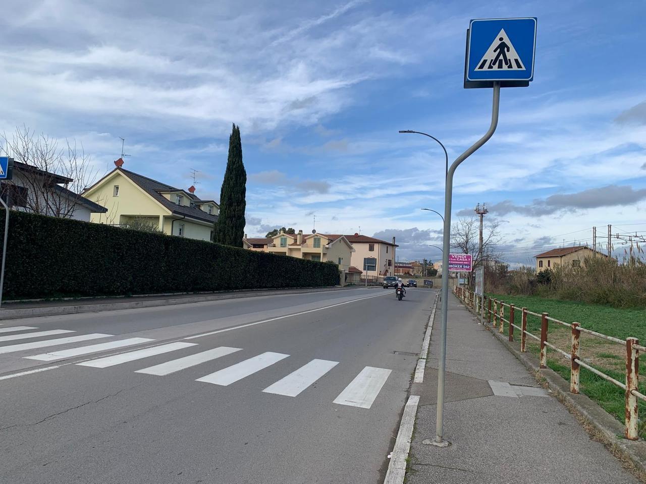 Via Caravaggio: qui è avvenuto l'incidente 