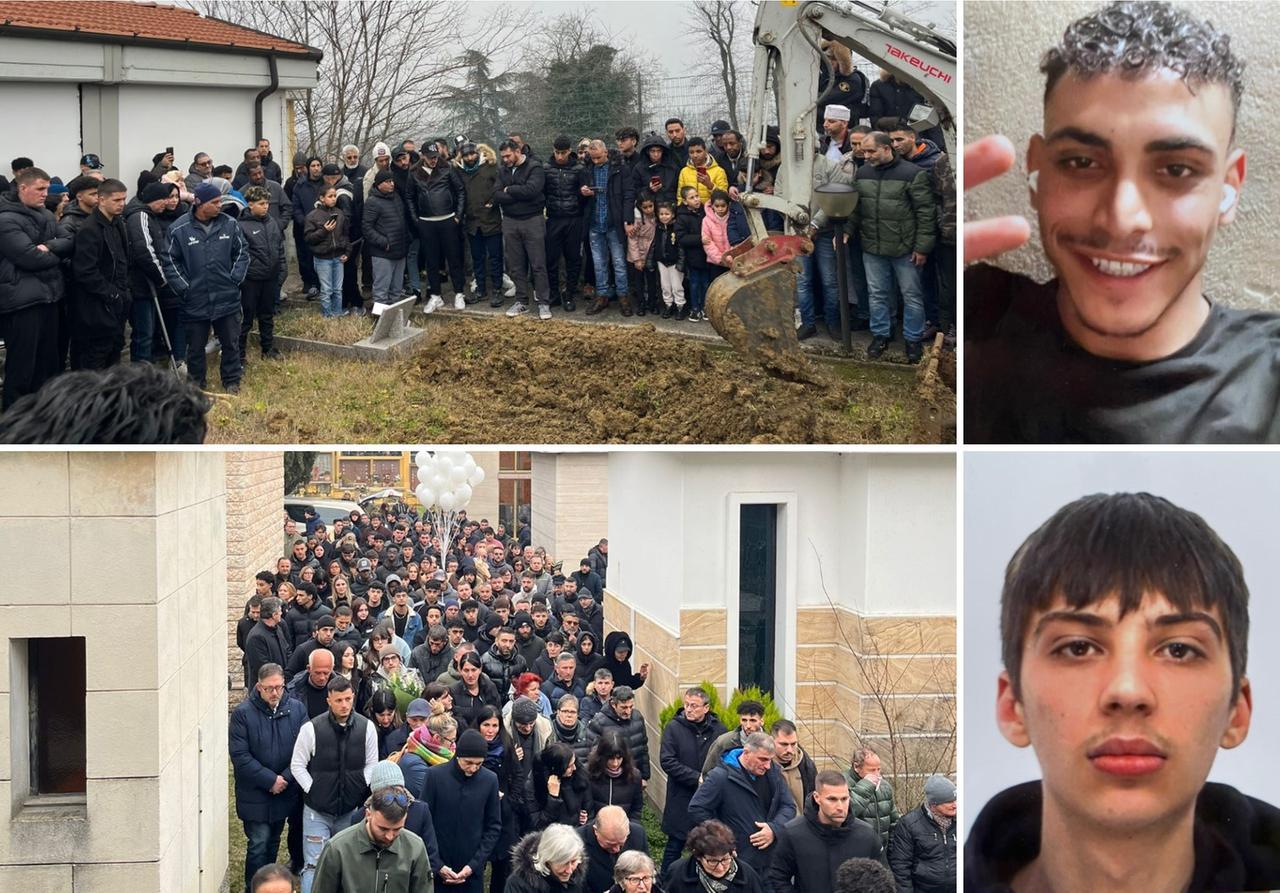 Folla commossa per l’addio a Idris e Rida: «Avevate una vita davanti a voi»