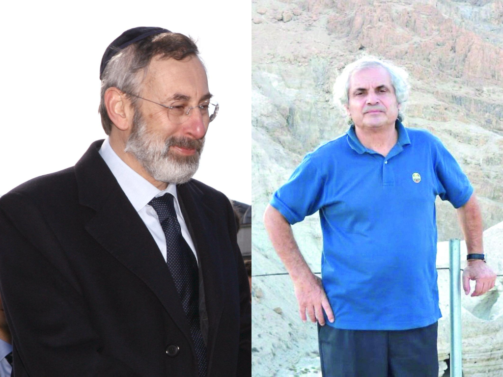 
	Il rabbino capo di Roma Riccardo Di Segni e il parroco di La Salette a Olbia don Gianni Sini

