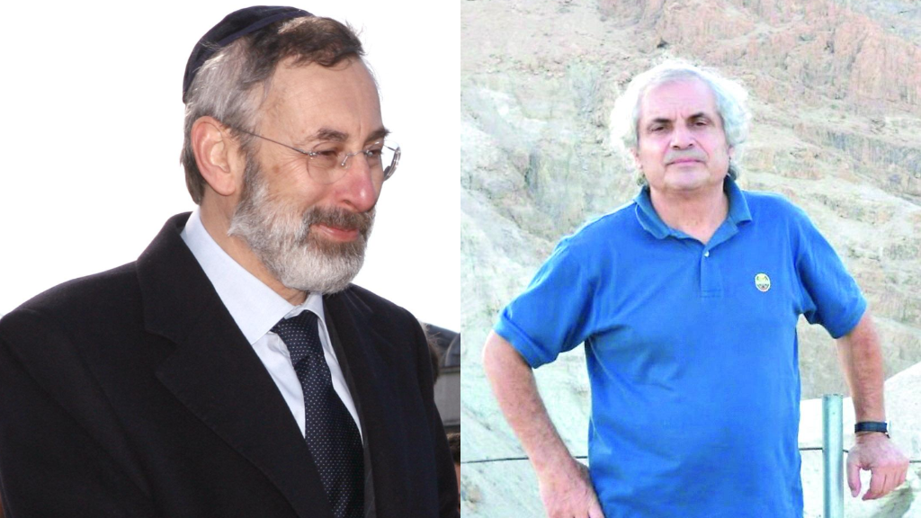 Il rabbino capo di Roma Riccardo Di Segni e il parroco di La Salette a Olbia don Gianni Sini