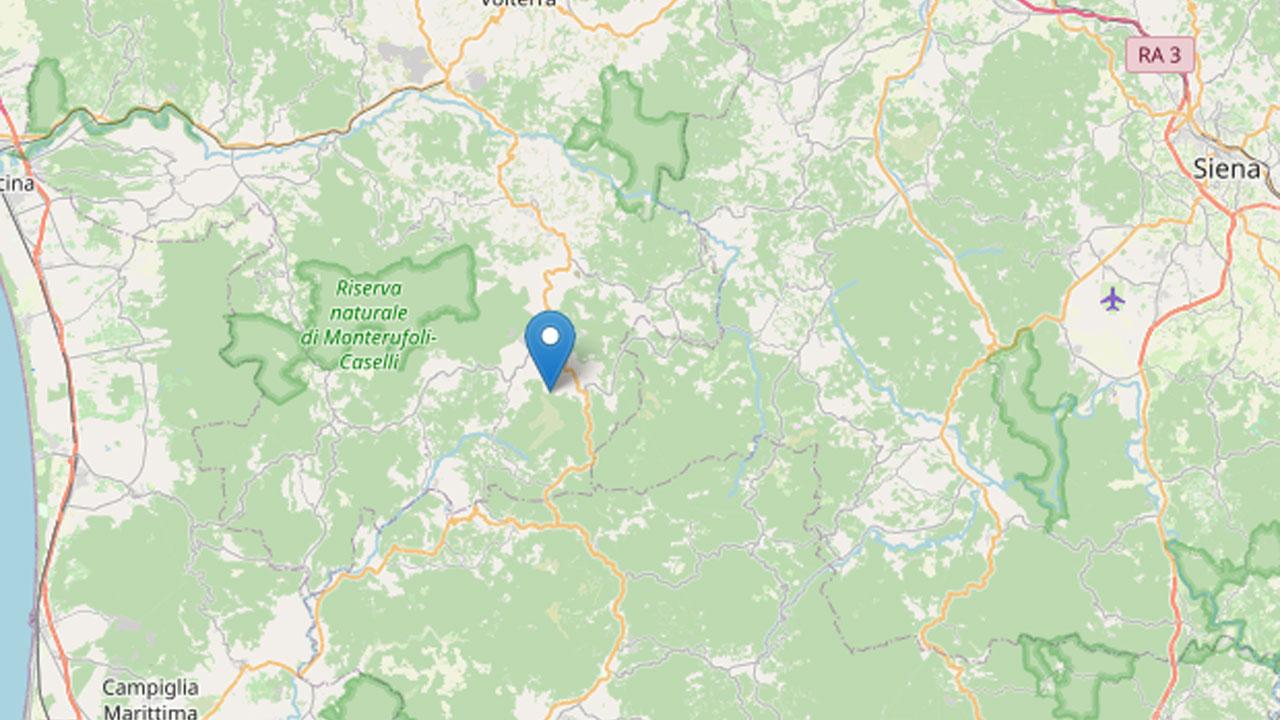 Lieve scossa di terremoto in Val di Cecina. Terza scossa in Toscana in una settimana