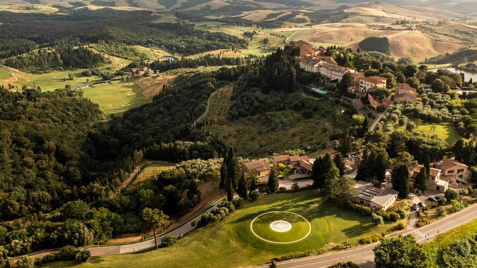 L'area del resort di Castelfalfi