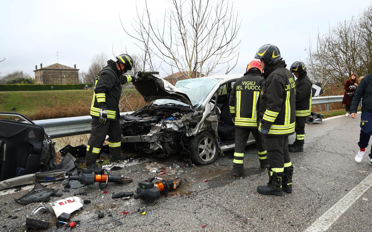 
	Una delle due auto coinvolte nell'incidente


