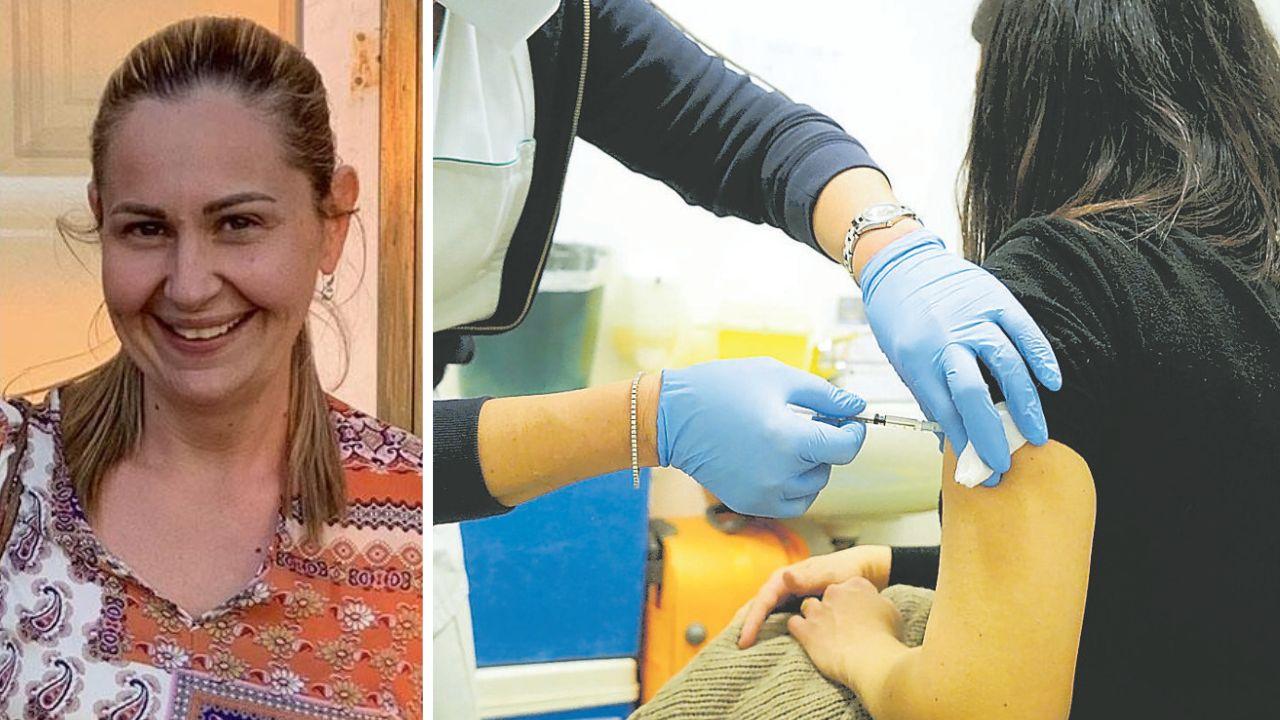 La dottoressa Francesca Benedetti e la somministrazione di un vaccino (foto d'archivio)