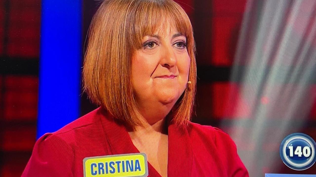 Cristina Franchini in gara (Mediaset Play)