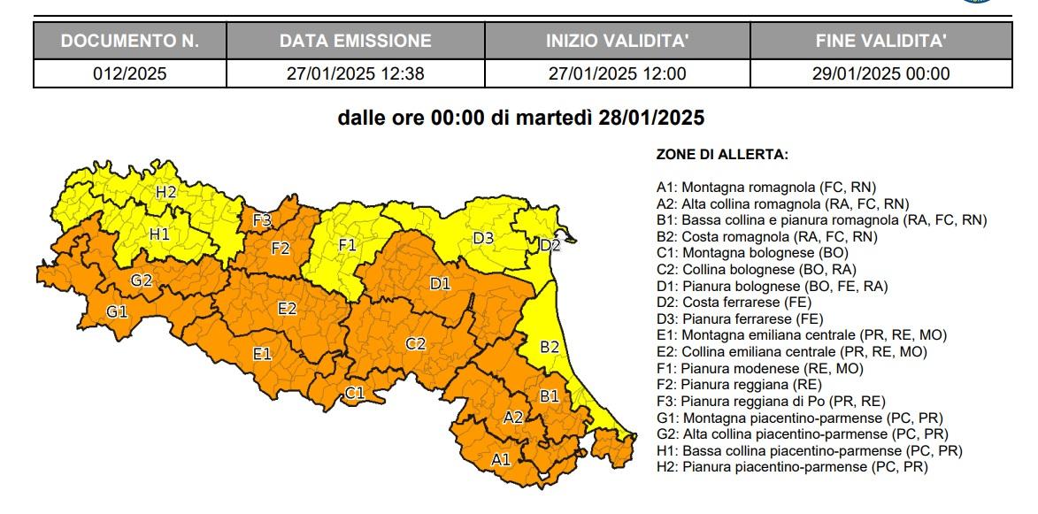 
	L'allerta meteo

