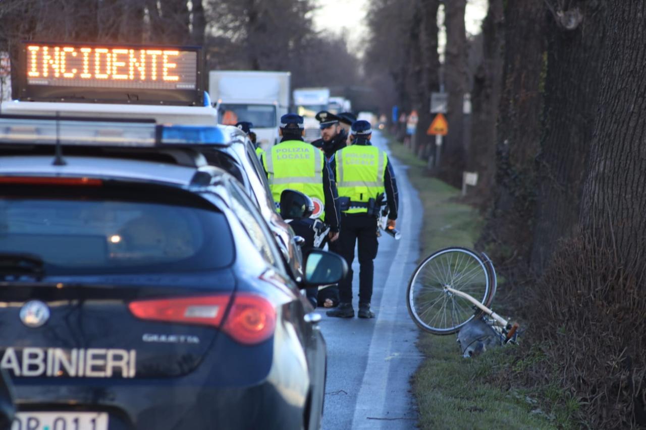 
	I rilievi della polizia locale e dei carabinieri

